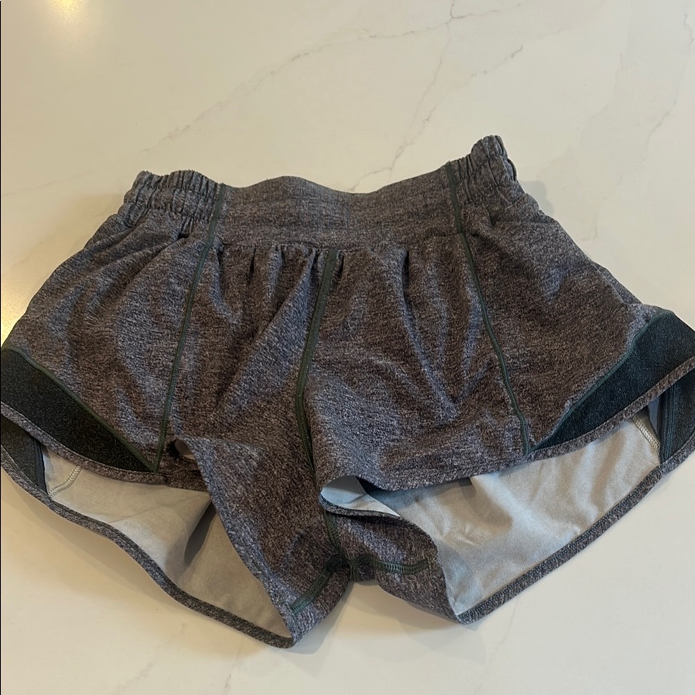 Lululemon Grey Hotty Hot shorts